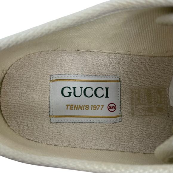 Gucci 1977 Treck Multicolor Crystal GG Canvas Platform Sneaker Size 38.5 - Picture 11 of 13